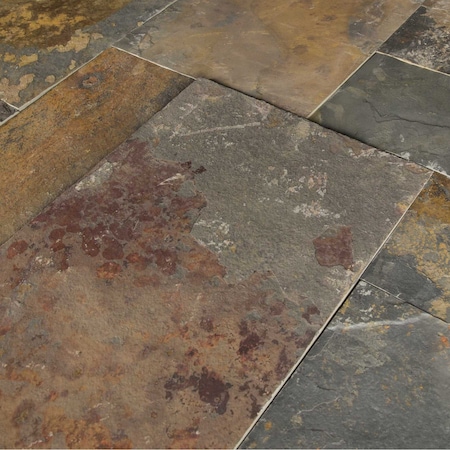 Sierra Gold 16 in. x 24 in. Gauged Slate Floor and Wall Tile